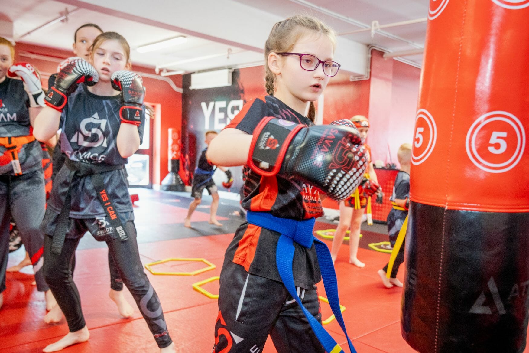 Savage Martial Arts students in class