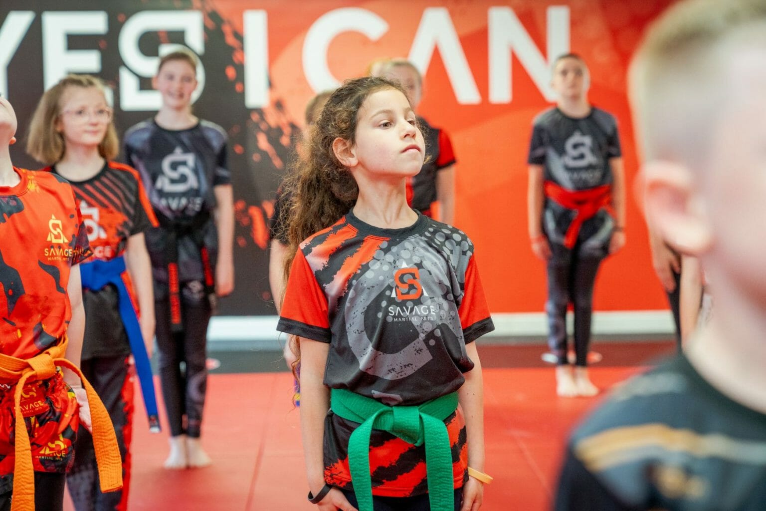 Savage Martial Arts students training